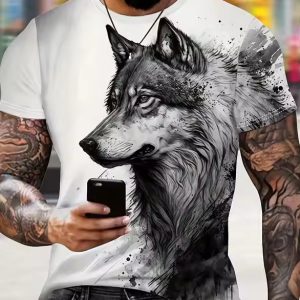 3D wolf T-shirt 006