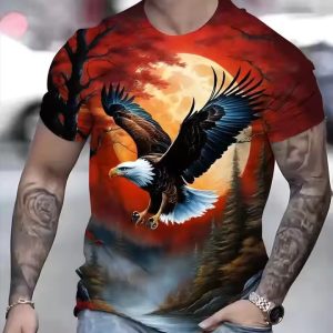 3D Eagle T-shirt 002