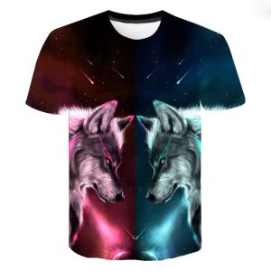 3D wolf T-shirt 004