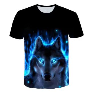 3D wolf T-shirt 003