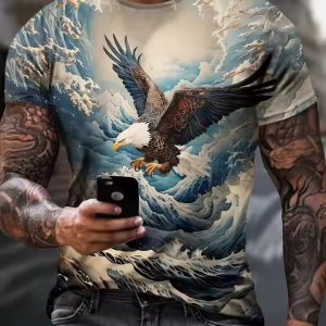 3D Eagle T-shirt 004