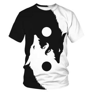 3D wolf T-shirt 005
